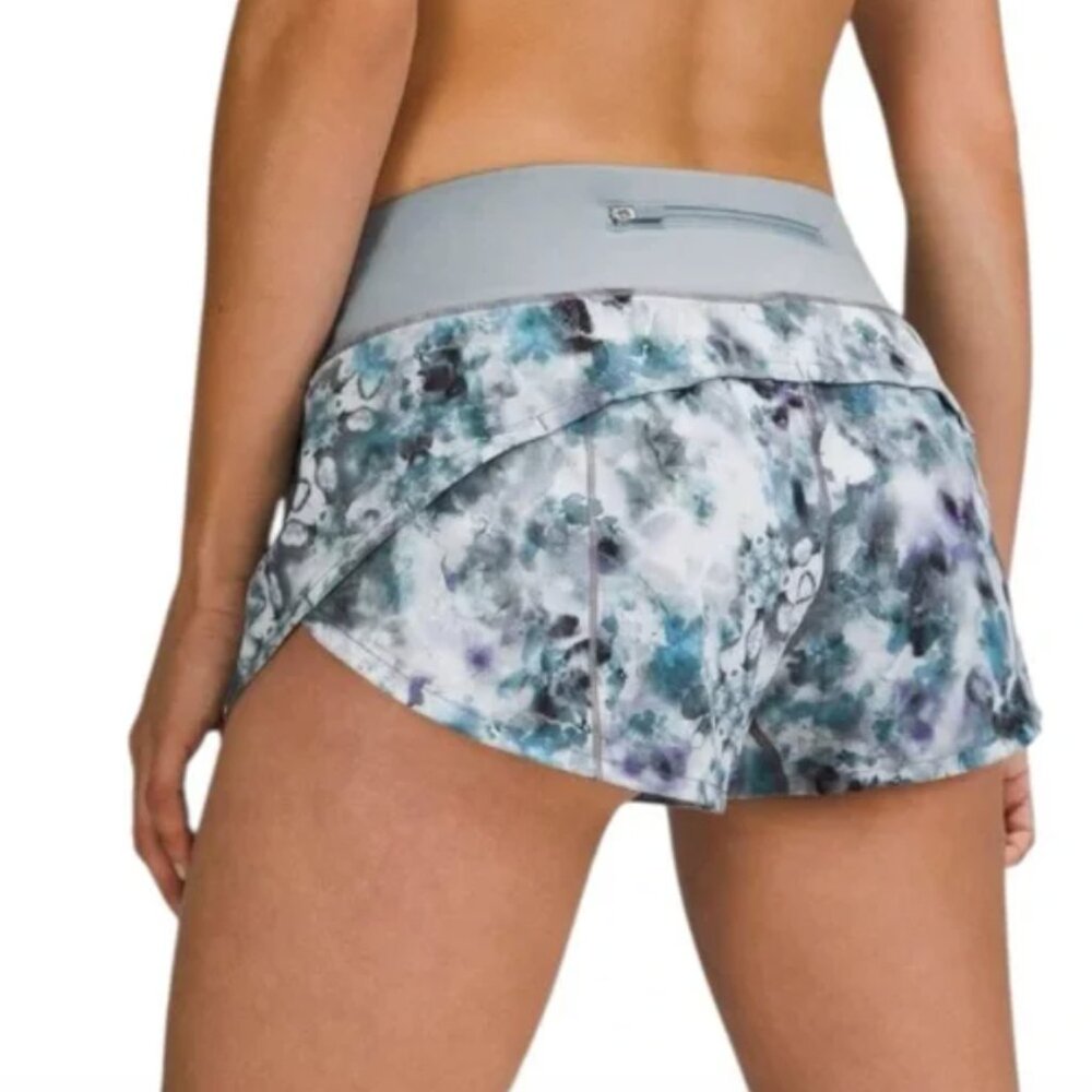 Lululemon Speed Up Short *2.5" Kaleidofloral Multi/Blue Cast